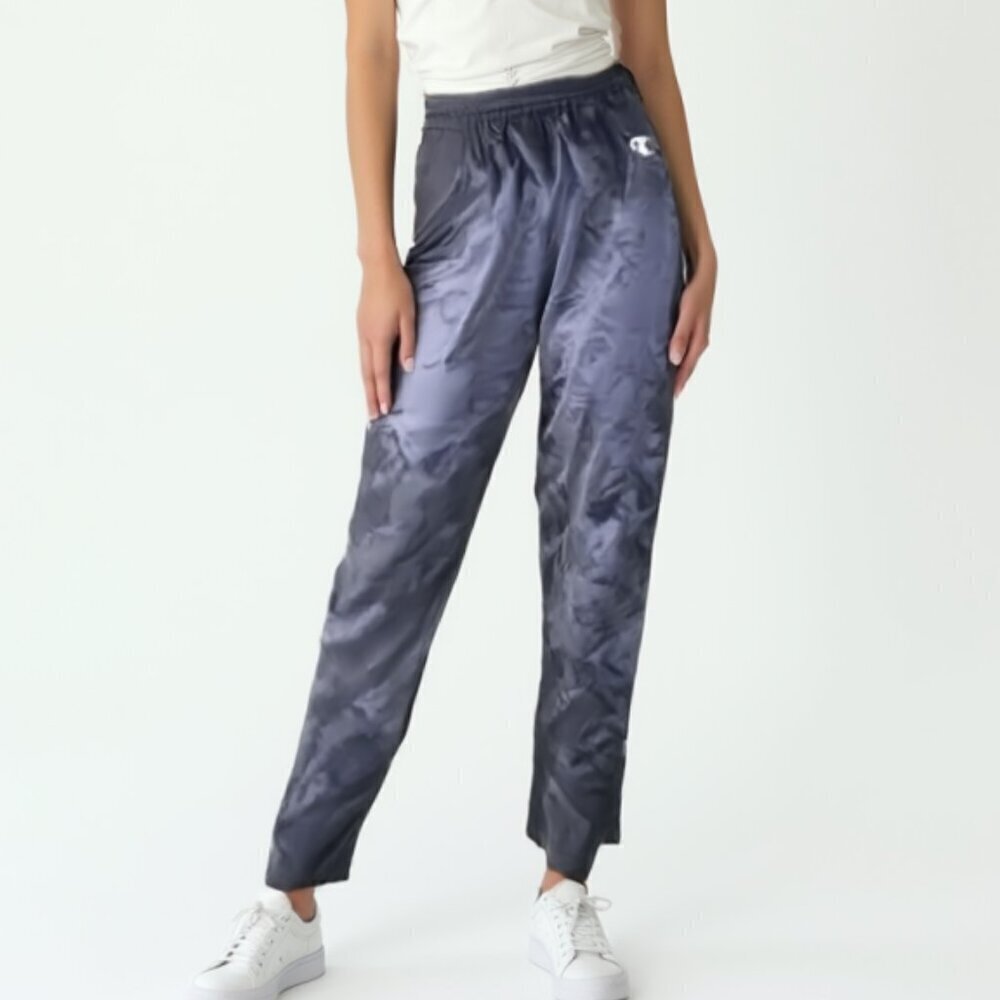 Champion Women's Navy Satin Track Pants